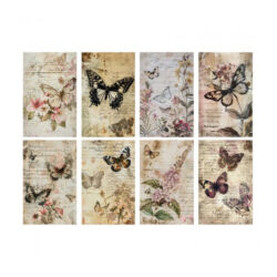 Kuva-arkki A4, CLA429 Perhoset, vintage