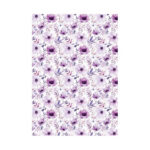 Kuviokartonki A4, 35 Violetit kukat, 5 arkkia