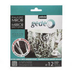 Pebeo Mirror effect lehtikulta-arkki 14x14cm 12kpl, hopea