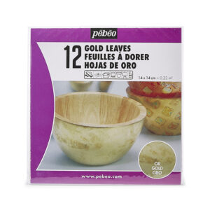 Pebeo lehtikulta-arkki 14x14cm 12kpl, kulta