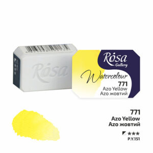 Rosa Gallery akvarellinappi, 771 Azo Yellow