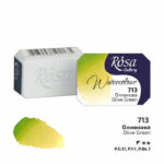 Rosa Gallery akvarellinappi, 713 Olive Green