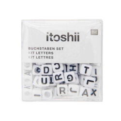 Rico Design kirjainhelmilajitelma, neliö valkoinen