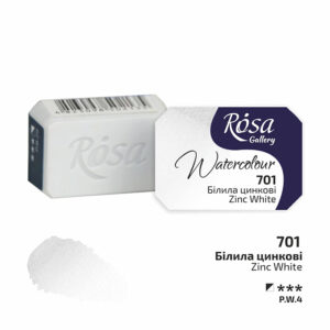Rosa Gallery akvarellinappi, 701 Zink White