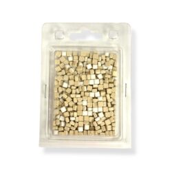 Keramiikka mosaiikki 5x5mm 50g, valkoinen