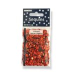 Paljetti 6mm 12g, punainen