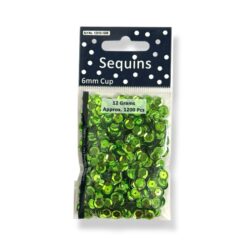 Paljetti 6mm 12g, vihreä