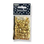 Paljetti 6mm 12g, kulta