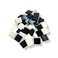 Hobby Time Mosaiikkipalalajitelma 20x20mm 200g, black / white
