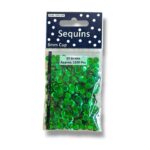 Paljetti 6mm 12g, Tummanvihreä