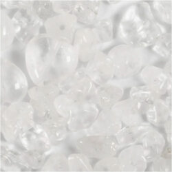 Kristallihelmet, Kirkas kvartsi, 7-12mm, läpikuultava