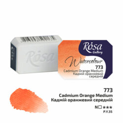 Rosa Gallery akvarellinappi, 773 Cadmium Orange Medium