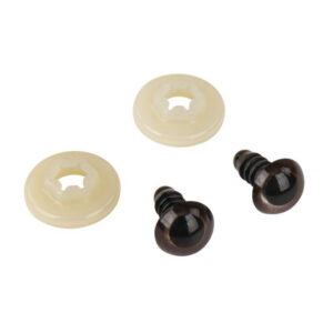 Turvasilmät 6mm, ruskea 10 kpl