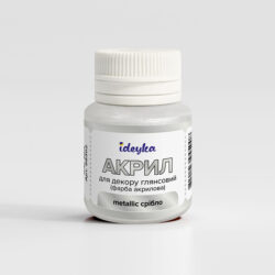 Ideyka Akryylimaali 20ml, 302 Metallic Silver
