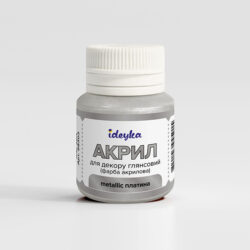 Ideyka Akryylimaali 20ml, 303 Metallic Platinum