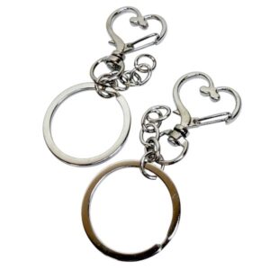 Avainrengas sydän, hopea 2kpl