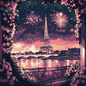 Ideyka Painting by numbers 30x30cm, KHO3670 A bright night