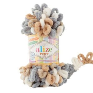 Alize Puffy Color lanka 100g, 6395 Graniitti