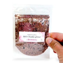 BIO Chunky Glitter 14g, KFJ408 Tumma ruusukulta