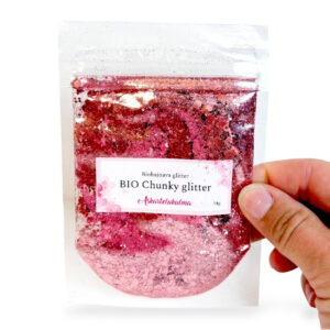 BIO Chunky Glitter 14g, KFJ900 Ruusukulta