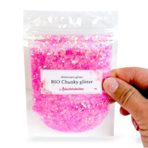 BIO Chunky Glitter 14g, KF53 Pinkki