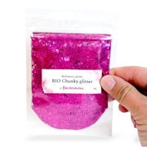 BIO Chunky Glitter 14g, KFJ009 Purppura
