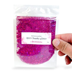 BIO Chunky Glitter 14g, KL900 Tumma purppura