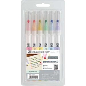 ZIG Clean Color DOT 6kpl, Mild Colors