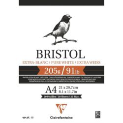 BRISTOL A4 PAD Extra White, 20 arkkia