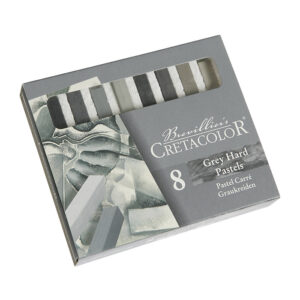 Cretacolor Hard Pastel Grey, kovat pastelliliidut 8kpl