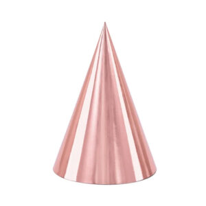 Juhlahattu 16cm, Rose gold 6kpl