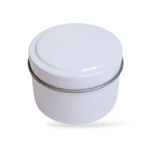 Kannellinen metallipurkki, Valkoinen