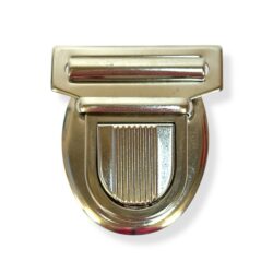 Laukkulukko 40mm, vanha hopea