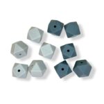Rayher Silikonihelmet, Hexagon 14mm Harmaa