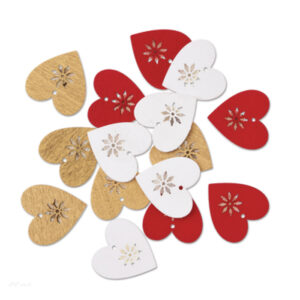 DP Craft Puukoristeet, Sydämet 16kpl