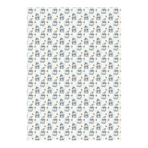 Kuviokartonki A4, 92 Lumiukot, 5 arkkia