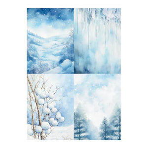 Kuviokartonki A4, 91 Sininen hetki, 5 arkkia