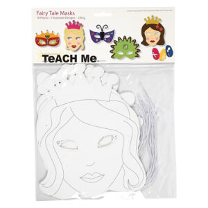 Pahvinaamiot 16kpl, Prinsessat