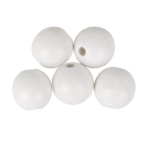 Rayher Puupallo 30mm 4kpl, valkoinen