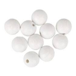 Rayher Puupallo 20mm 8kpl, valkoinen