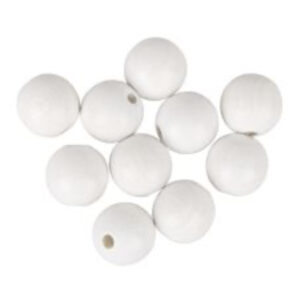 Rayher Puupallo 20mm 8kpl, valkoinen