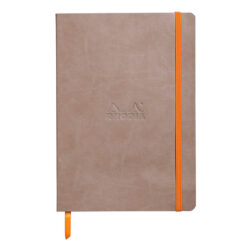 Rhodia pistesivuinen muistikirja A5, ruskea