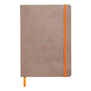 Rhodia pistesivuinen muistikirja A5, ruskea