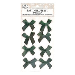 Satiinirusetti tarralla, 3599 Tummanvihreä