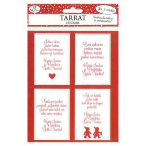 Tarra-arkki, 4280 Joulutoivotukset punainen