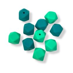 Rayher Silikonihelmet, Hexagon 14mm Vihreä