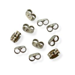 Korvakorun tausta, hopea 10kpl