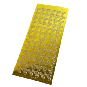 Ääriviivatarra, CD3071G Kulmat kulta