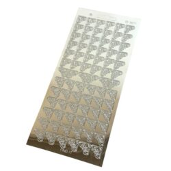 Ääriviivatarra, CD3071Z Kulmat hopea