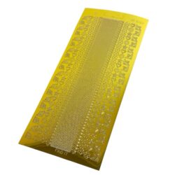 Ääriviivatarra, CD3062G Boordit, kulmat ja kuviot kulta